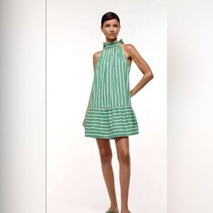 Christian Lacroix Striped Dress. Preppy. Size M Cotton Blend NWT Summer
